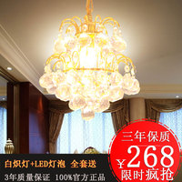现代简约过道水晶LED吊灯创意圆形吊灯欧式餐厅水晶吊灯特价灯具_250x250.jpg