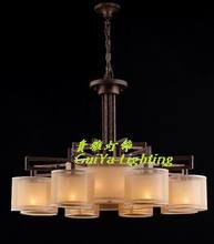 新中式温馨创意餐厅客厅茶楼会所别墅样板间古典铁艺工程大吊灯具