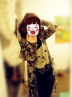 2012秋季新款韩版女装 大码 蝙豹纹长款针织外披套_250x250.jpg