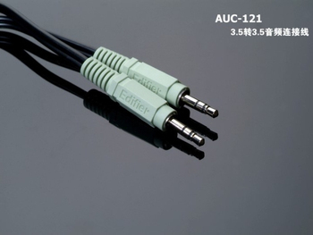 漫步者原装音频线 3.5mm转3.5mm 1对1音箱连接线正品行货AUC-121