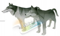 【电子图纸】狼动物造型纸模型摆件手工DIY玩具电子图纸文档_250x250.jpg