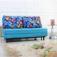 特价宜家 多功能折叠布艺 双人沙发床1.5米 田园可拆洗 包邮 A004_250x250.jpg