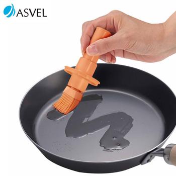 日本Asvel正品厨房烙饼油刷 耐高温硅胶烧烤刷子 刷酱蛋糕烘焙刷