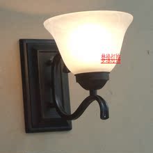 欧式简约田园床头复古壁灯过大阳台卧室客厅餐厅创意现代LED壁灯