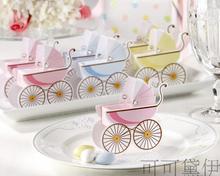 特价 欧式韩式婴儿车手推车宝宝满月喜蛋盒 可爱结婚喜糖盒