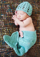 欧美摄影服装小女孩动物满月宝宝影楼拍照手工毛线针织浅蓝美人鱼_250x250.jpg