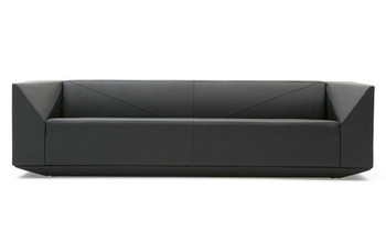 时尚钻石沙发 超纤皮沙发 可用于客厅沙发和办公沙发 三人位
