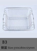 天古厨房水槽配件不锈钢沥水篮 单双槽碗碟洗菜篮 滤水篮B3_250x250.jpg
