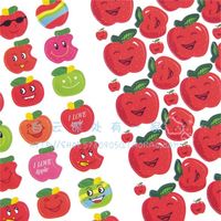 幼儿园奖励彩色苹果笑脸贴纸 表扬宝宝卡通平面彩色贴纸 纸质贴纸_250x250.jpg
