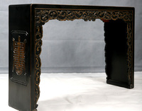 黑色做旧条案新中式条桌下卷 长琴桌供桌香案禅意家具 新中式家具_250x250.jpg