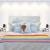 布和布家纺女孩房天空热气球蓝床上用品套件儿童房样板房软装含芯_250x250.jpg