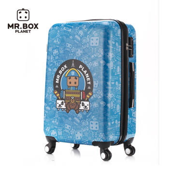 张小盒6世界徽章系列 法兰西徽章行李箱万向轮旅行箱学生拉杆箱