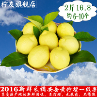柠友 2016年安岳黄柠檬新鲜水果现摘一级果2斤约6-10个不打蜡包邮_250x250.jpg