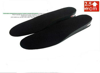 现货韩国正品内增高气垫鞋垫男式2.5CM 运动鞋垫硅胶舒适透气减震