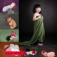 新款韩版儿童拍摄影服装欧美风格拍照宝宝麻布毛绒布主题毯子包邮_250x250.jpg