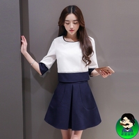 2016夏季韩版新款时尚套装 显瘦两件套连衣裙 套装裙_250x250.jpg