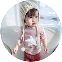 MINI贝贝城 婴幼宝宝加绒上衣 16冬季新品立体星星圆领儿童上装_250x250.jpg