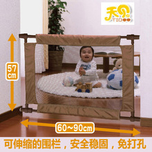 出口日本婴儿童安全门栏网布楼梯过道厨房窄门隔离宝宝防护围栏S