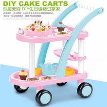 贝比谷过家家生日蛋糕玩具手推车儿童仿真蛋糕水果切切乐女孩玩具