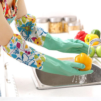 正品纤诗洁家务清洁用品厨房防油污不加绒乳胶手套