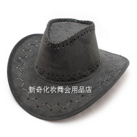 西部牛仔帽子 牛仔服装 礼帽 绅士帽 平顶帽 圆桶帽 爵士帽牛仔帽_250x250.jpg