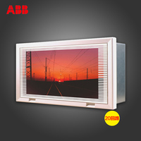 ABB强电箱/配电箱/暗装布线箱20回路画框式面盖强电箱空箱新品_250x250.jpg