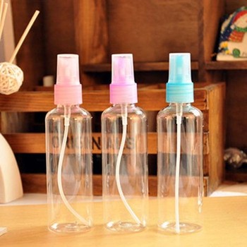 3三个装包邮彩色透明100ml细雾喷瓶化妆水喷雾瓶分装瓶补水小喷壶