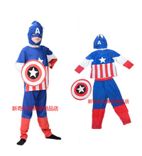 万圣节儿童节演出服饰美国队长服装表演衣服超人复仇者联盟3包邮