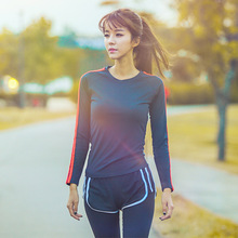韩国代购夏季修身显瘦运动健身套装短袖T恤长裤裙裤假两件跑步女