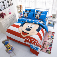 迪士尼米奇米老鼠卡通儿童四件套单人三件套1.2米1.5米2.0床套_250x250.jpg