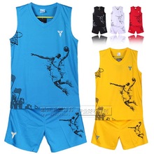 科比DIY印字号男款篮球服套装 训练运动比赛队服儿童篮球服背心