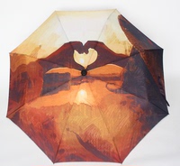 创意油画太阳伞 折叠两用伞 彩色双层遮阳伞 手动防晒晴雨伞_250x250.jpg
