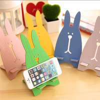 韩国创意手机座 可爱兔子木质名片支架 组装手机托架_250x250.jpg