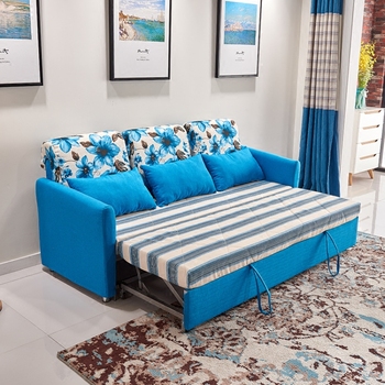 多功能沙发床可折叠拆洗小户型沙发床布艺简约沙发床双人两用2米2