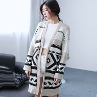ThirdGirls2016秋冬新款韩国女式毛衣外套几何图案长款毛衣开衫_250x250.jpg