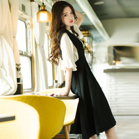 2016夏季新款女装韩版修身显瘦雪纺衫两件套背带连衣裙夏装_250x250.jpg
