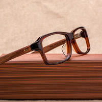 正品佐川藤井近视眼镜框 复古木质全框板材窄框方形眼镜架7484D_250x250.jpg