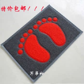 包邮 卡通脚垫 入户玄关地毯  蹭土门垫 PVC脚丫地垫 厚款 可定制