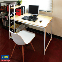 台式电脑桌 多功能工作书桌书架转角家用办公写字台 钢木现代简约