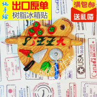 [麻球]日式韩式家居风 3D立体树脂冰箱贴出口 披萨制作盘_250x250.jpg