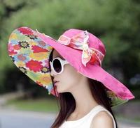 女士夏季大沿遮阳帽子防晒防紫外线沙滩帽儿童双面可折叠太阳帽夏_250x250.jpg