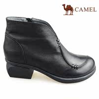 CAMEL/骆驼2016秋冬舒适皮里牛皮女靴子短靴单靴A163504074正品_250x250.jpg