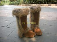冬季新款澳洲羊皮毛一体大狐狸毛雪地靴子高筒靴女靴冬靴栗色_250x250.jpg