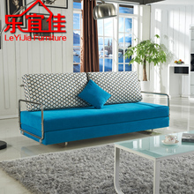 小户型简约沙发床多功能可折叠两用双人沙发床1.6米金属框架
