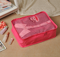 Life vc韩版轻便透气可折叠手提旅行衣物整理袋收纳包 2件套_250x250.jpg