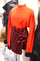 韩国代购studious女士格子修身系带超短裙格子A字包臀半身裙1754_250x250.jpg