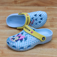 新款女式洞洞鞋 EVA花园凉鞋 米奇孔印花彩绘沙滩鞋防滑洞洞鞋_250x250.jpg