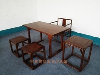 茶桌椅组合 新中式书桌 新中式茶楼家具 会所茶室家具 茶台_250x250.jpg
