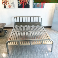不锈钢床1.5，1.8米双人床现代简约结实环保时尚包邮可定304材质