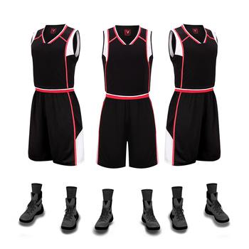黑子篮球服男比赛训练运动球服套装正品吸汗透气队服DIY个性定制